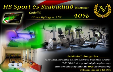 Gödöllő ***HS Sport és Szabadidő Központ 40%
